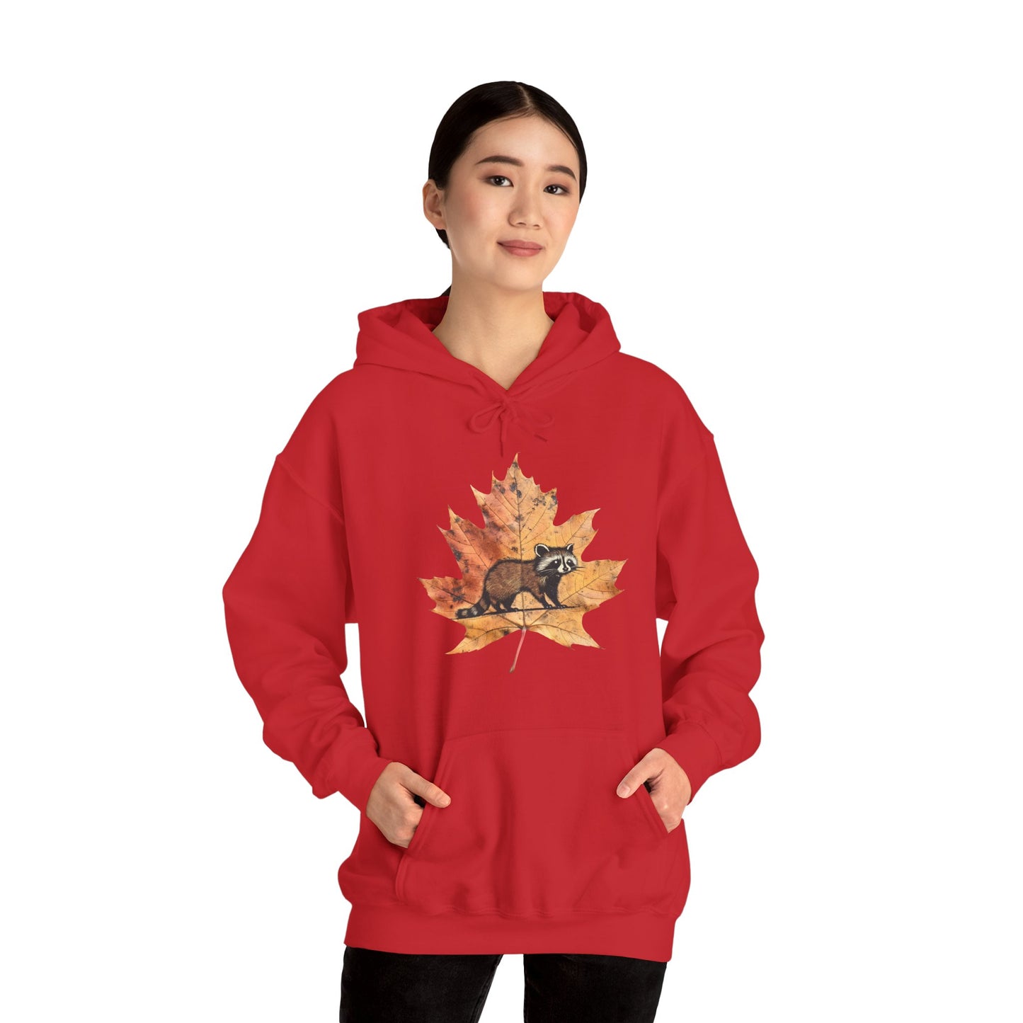 Raccoon Design Hoodie - Unisex Heavy Blend™ Hooded Sweatshirt