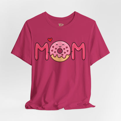 Mom Donut Tee - Lightweight Fabric T-shirt - Mother's Day Gift - Birthday Gift - Funny Gift - Donut Lover Gift