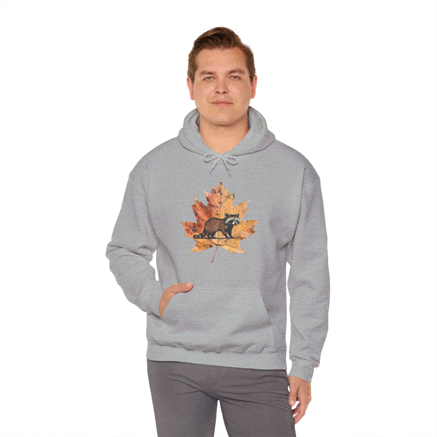 Raccoon Design Hoodie - Unisex Heavy Blend™ Hooded Sweatshirt