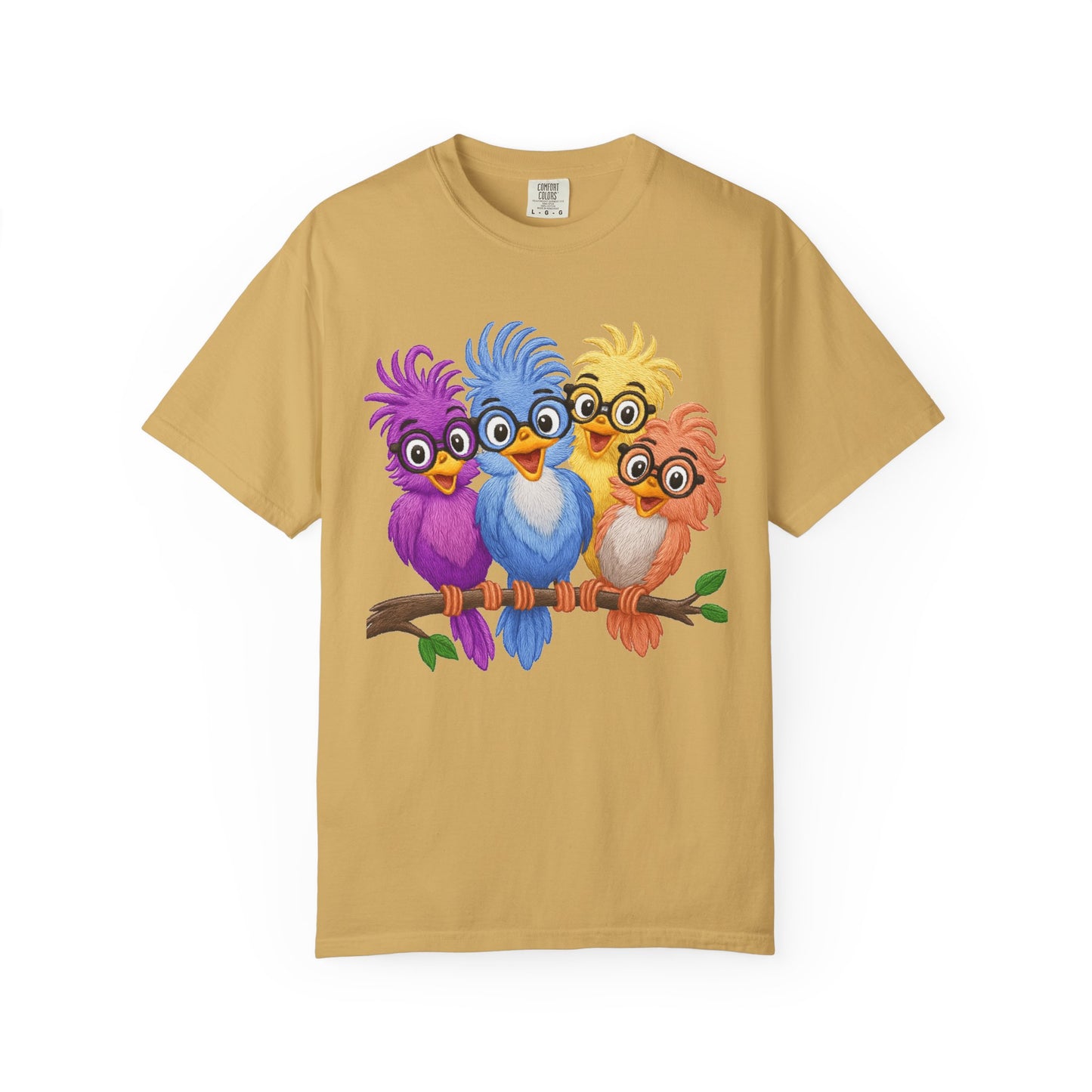 Colorful Bird Friends Women's T-Shirt - Fun & Playful Graphic Tee
