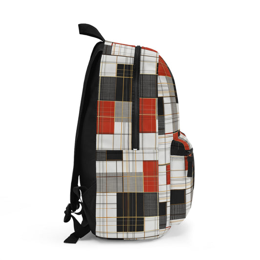 Stylish Plaid Backpack - Trendy School & Travel Bag - Backpack