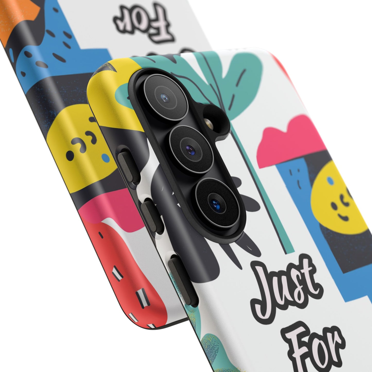 Colorful Phone Case with "Just For You" Design - Fun Gift, Unique Phone Accessory, Vibrant Design, Custom Gift Idea, Personal Touch