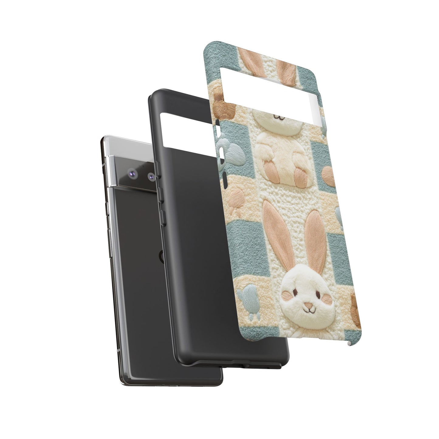 Adorable Rabbits Phone Case – Cute & Durable Protection - iPhone, Samsung, and Google case