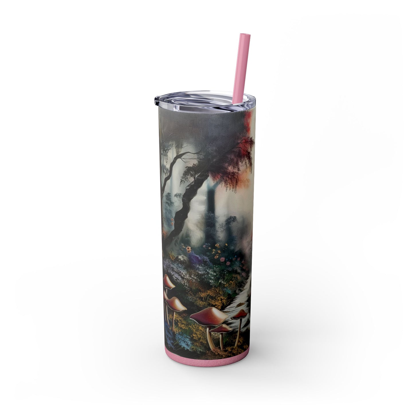 Skinny Tumbler with Straw, 20oz - Forest Insulated Tumbler