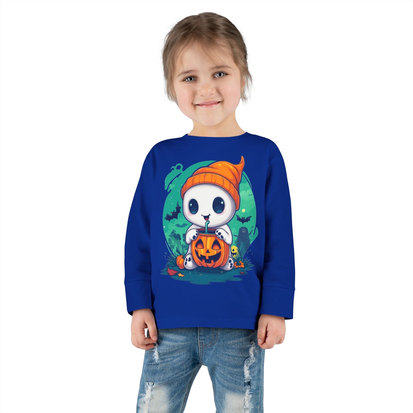 Toddler Long Sleeve Tee - Cute Halloween Design - Soft & Cozy Toddler Shirt