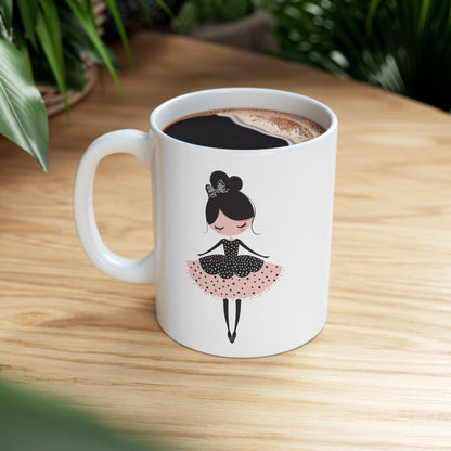 Ballerina Dreams Ceramic Mug, (11oz, 15oz) - Ballerina Cup