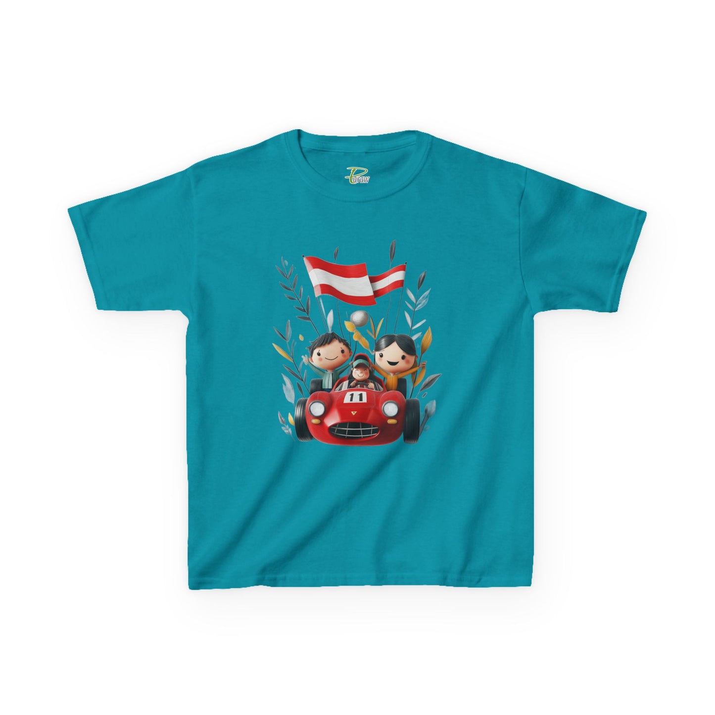 Youth Heavy Cotton™ Tee - Funny Race Car Graphic T-shirt for Kids