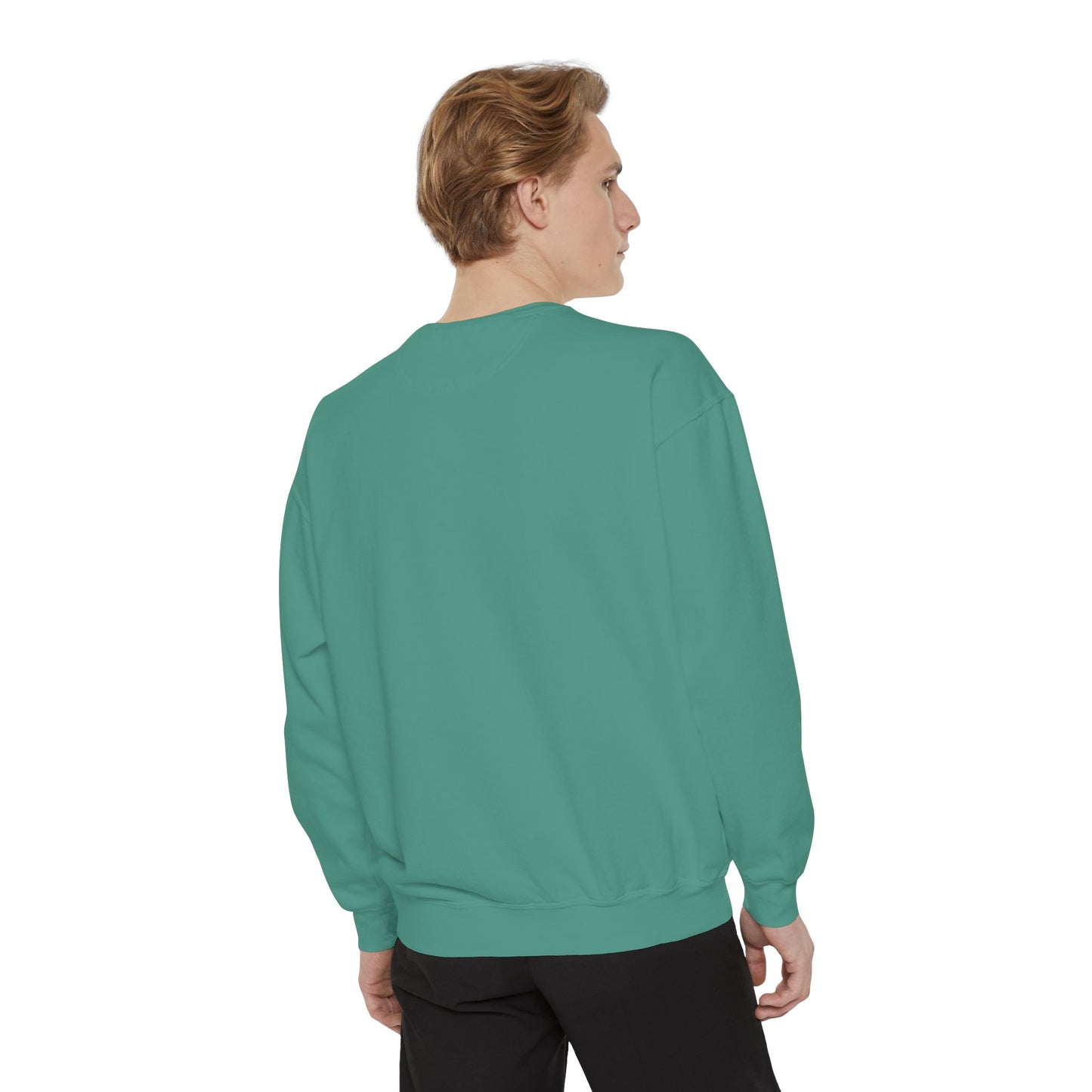 Men's Garment-Dyed Sweatshirt - Happy Vibes