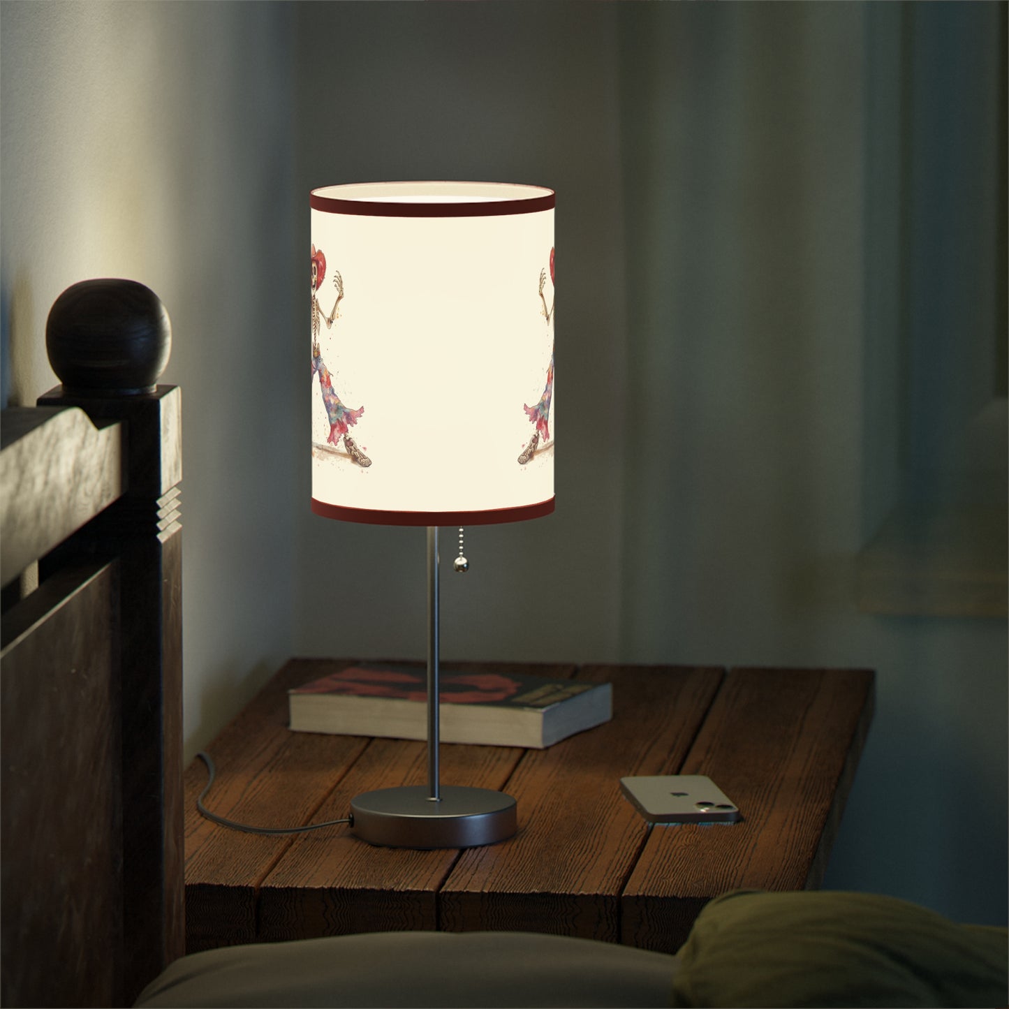 Lamp on a Stand, US|CA plug - Watercolor Skeleton Lamp - Table Lamps