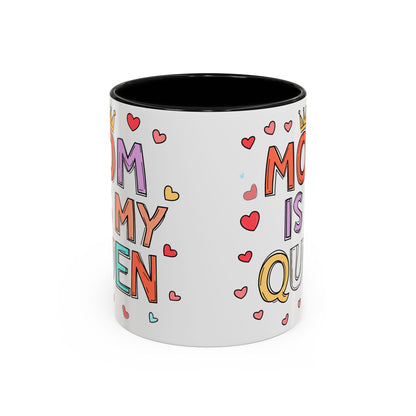 Queen Mom Accent Coffee Mug - Perfect Gift for Mother's Day - Birthday Gift