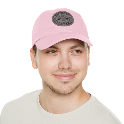 Revived by Coffee Dad Hat with Leather Patch - Perfect Gift for Coffee Lovers