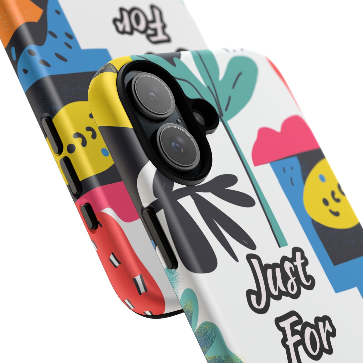 Colorful Phone Case with "Just For You" Design - Fun Gift, Unique Phone Accessory, Vibrant Design, Custom Gift Idea, Personal Touch