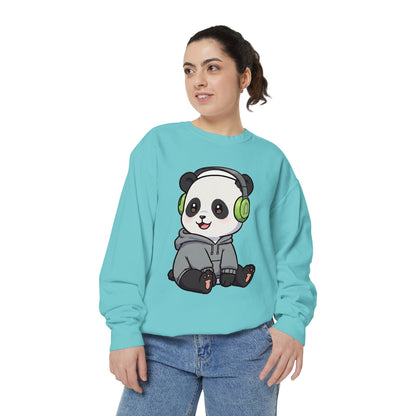 Cute Panda Graphic Sweatshirt - Cozy Unisex Wear for Animal Lovers
