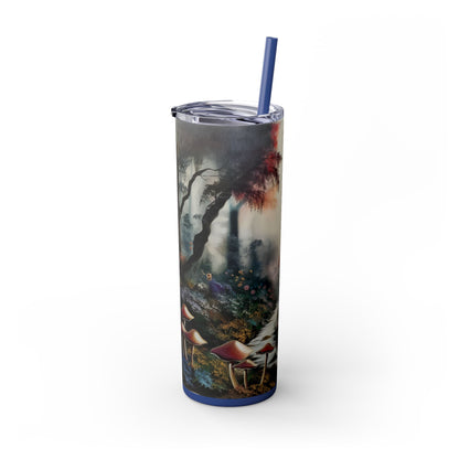 Skinny Tumbler with Straw, 20oz - Forest Insulated Tumbler