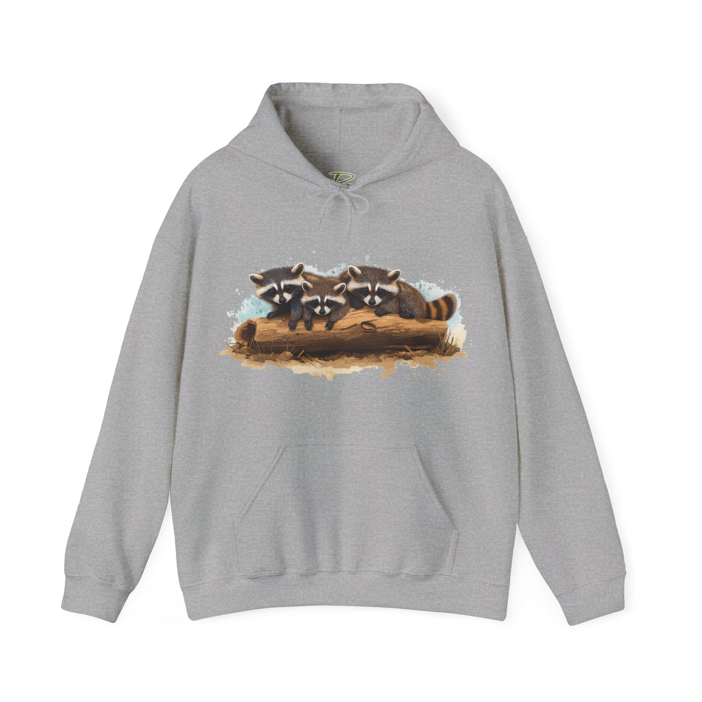 Cozy Raccoon Hooded Sweatshirt - Unisex Heavy Blend™- Raccoon in hoodie - Raccoon Hoodie with ears