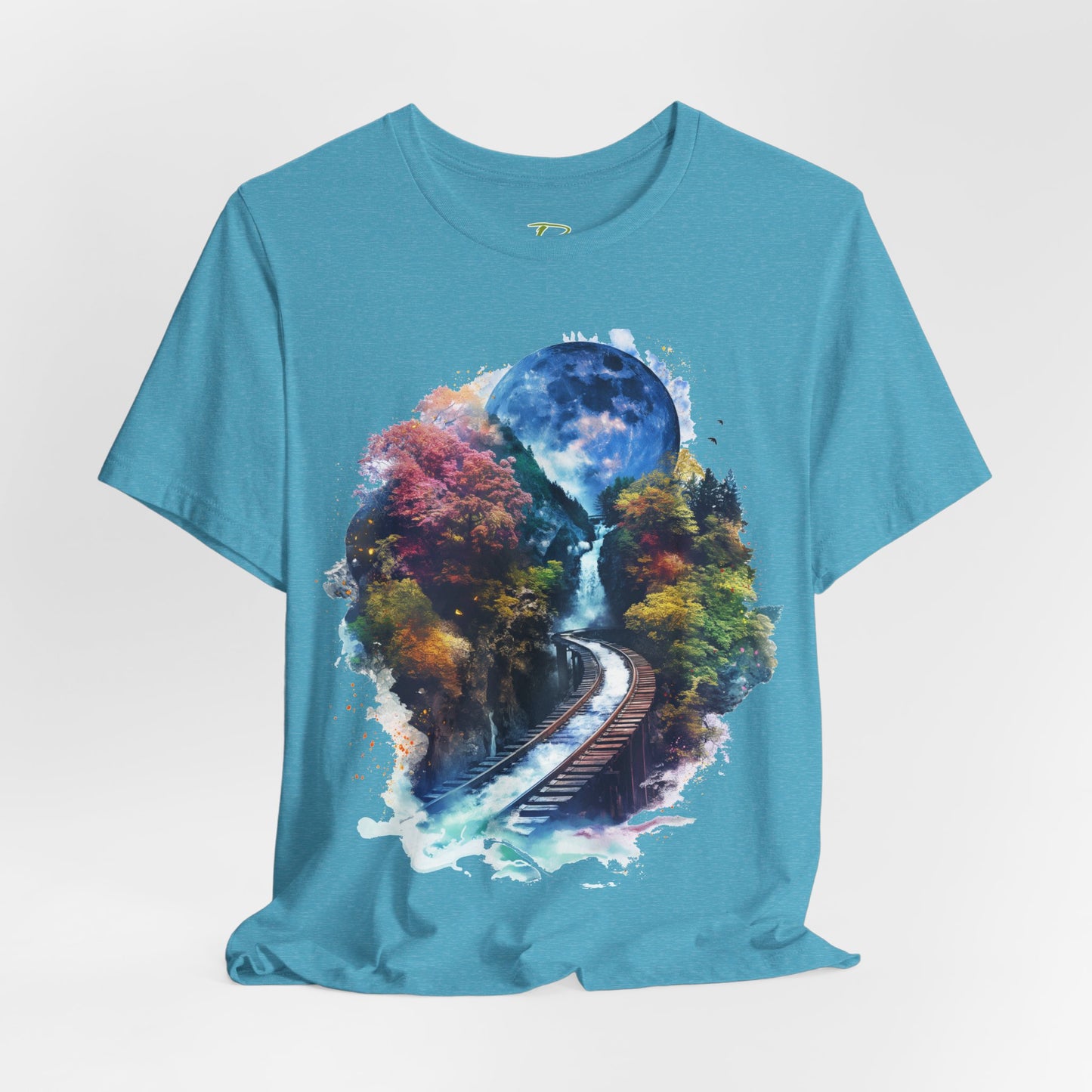 Classic and Unisex T-Shirt with 3D Watercolor design - Lightweight Fabric Tee