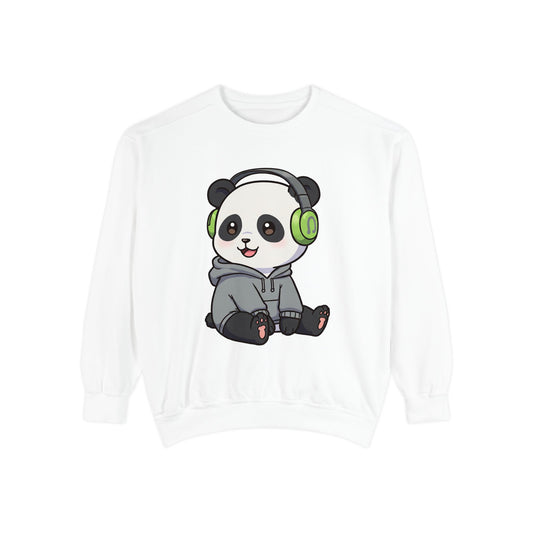 Cute Panda Graphic Sweatshirt - Cozy Unisex Wear for Animal Lovers