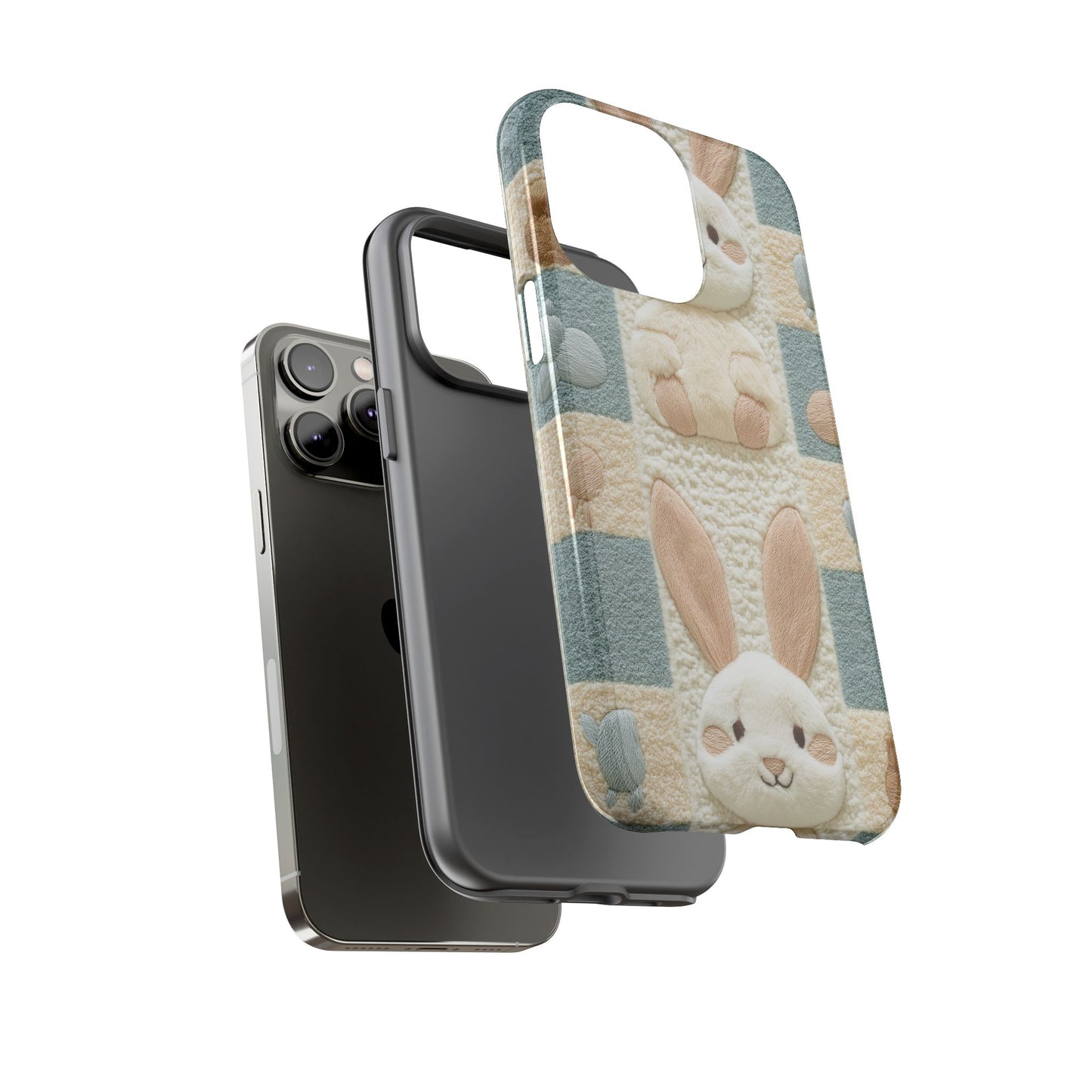 Adorable Rabbits Phone Case – Cute & Durable Protection - iPhone, Samsung, and Google case