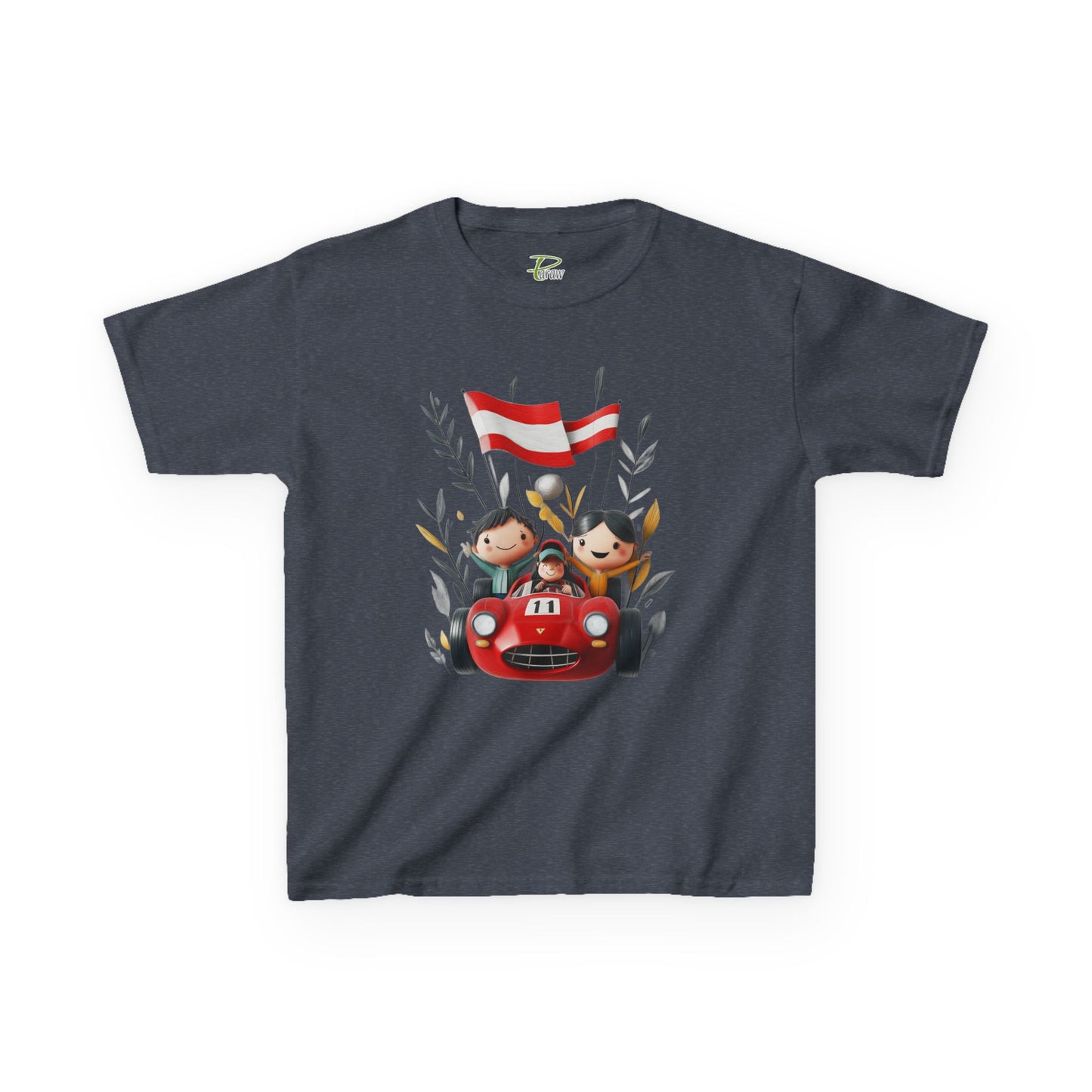 Youth Heavy Cotton™ Tee - Funny Race Car Graphic T-shirt for Kids