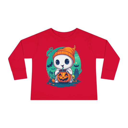 Toddler Long Sleeve Tee - Cute Halloween Design - Soft & Cozy Toddler Shirt