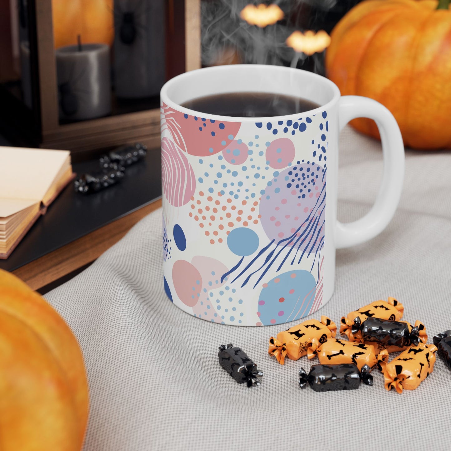 Geometric Shapes Ceramic Mug - (11oz, 15oz)