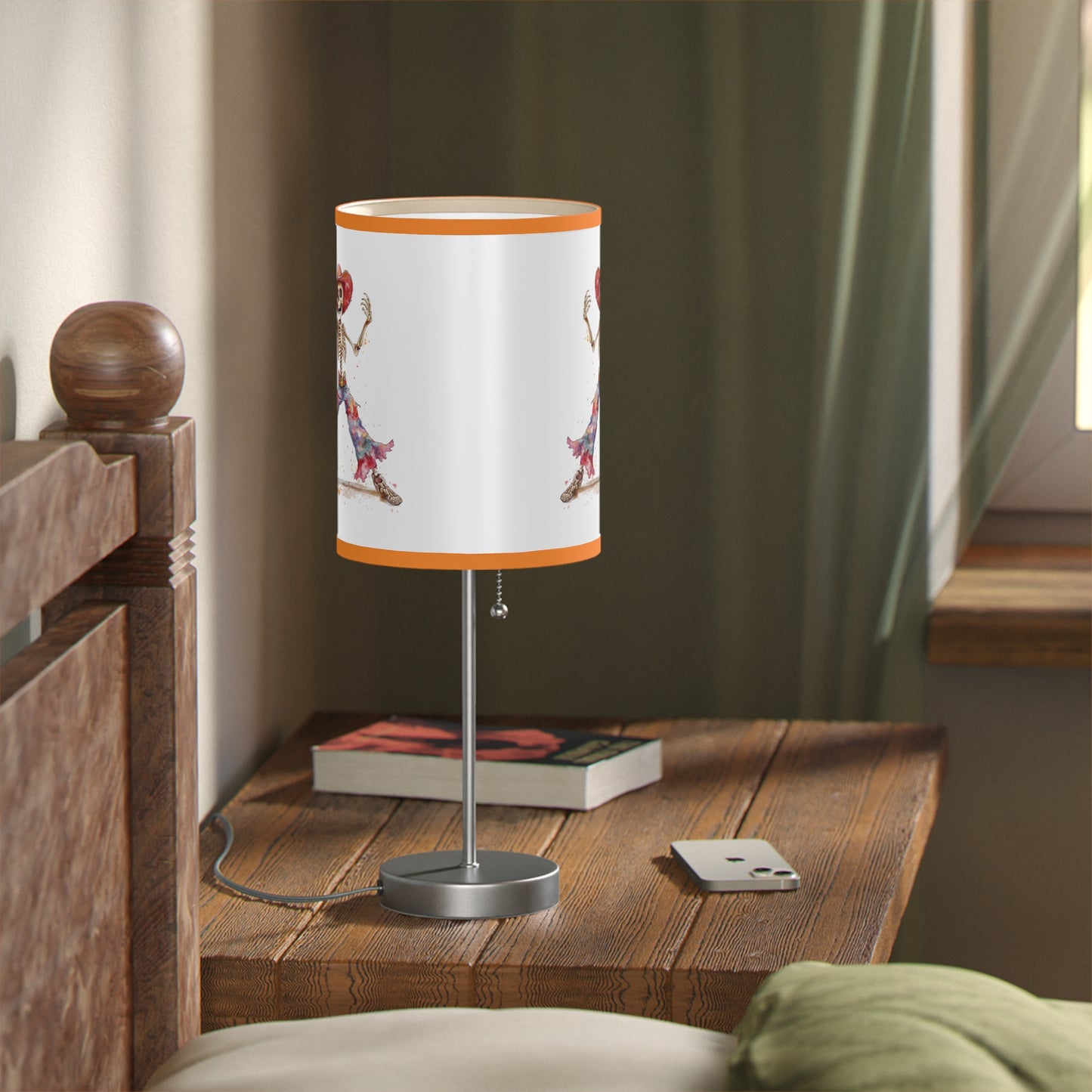 Lamp on a Stand, US|CA plug - Watercolor Skeleton Lamp - Table Lamps