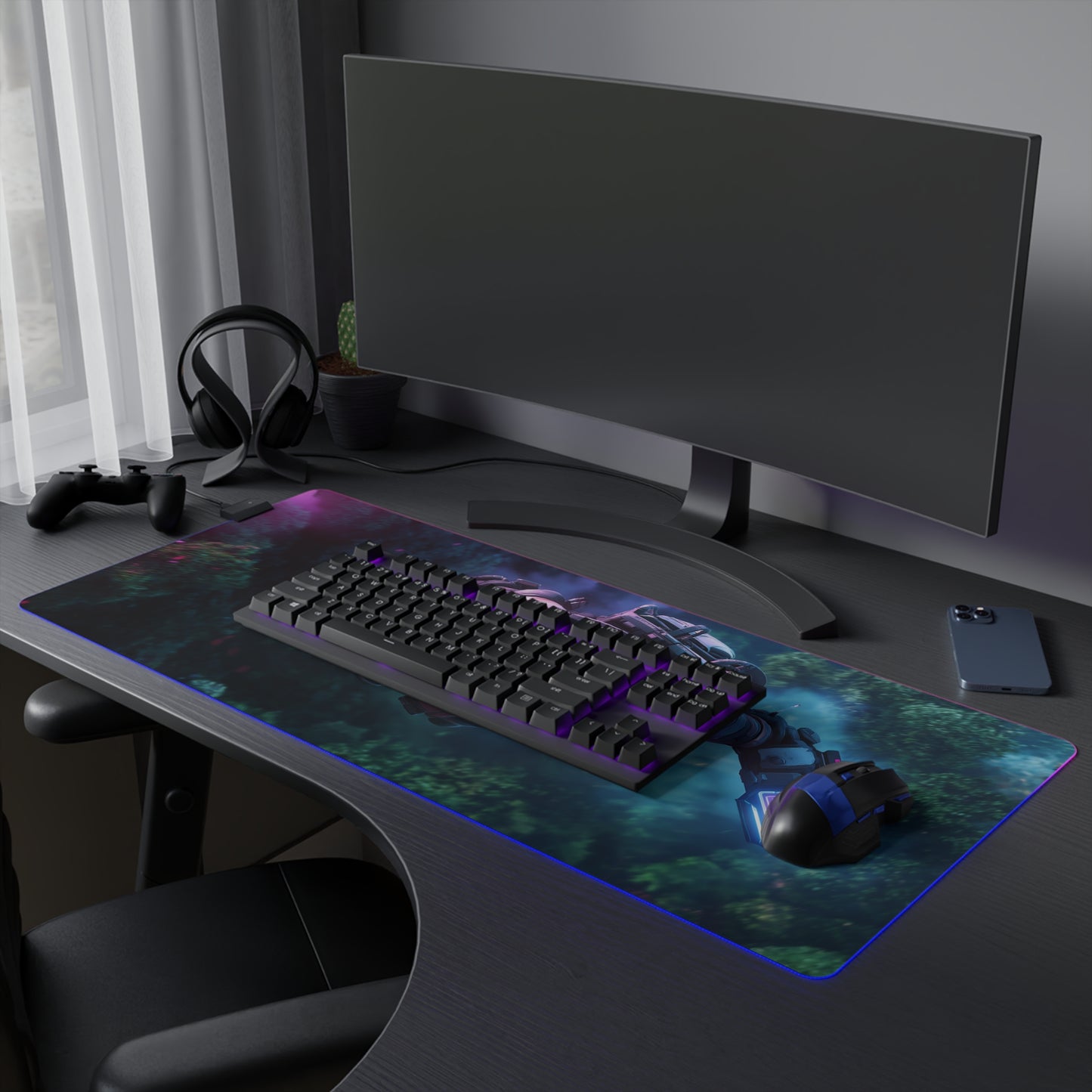 Astronaut LED Gaming Mouse Pad