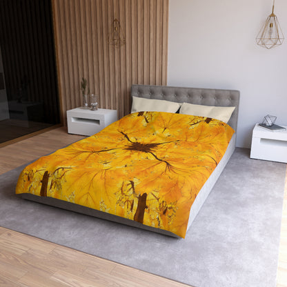 Autumn Leaf Microfiber Duvet Cover | Cozy Bedding for Fall Decor, Nature Lovers, Home Comfort, Gifts for Her, Seasonal Bedroom