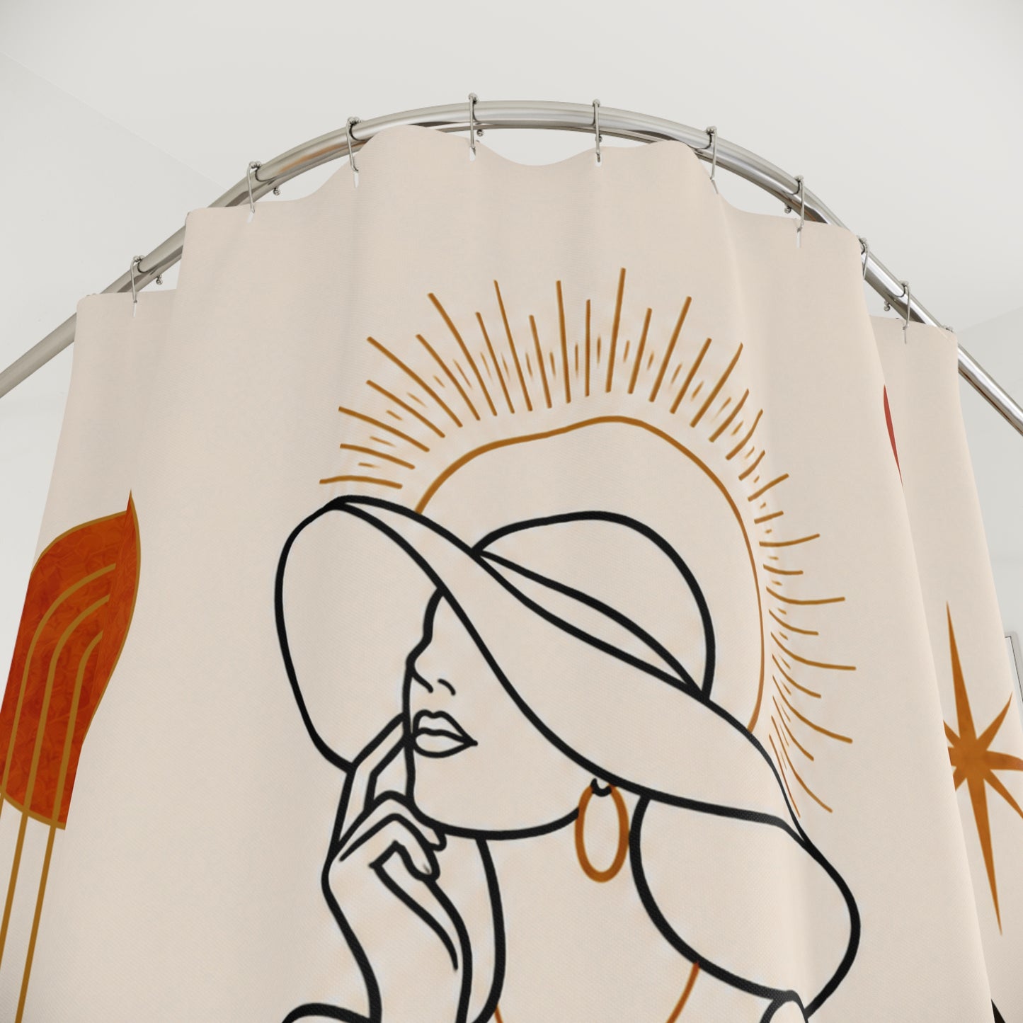 Abstract Boho Shower Curtain