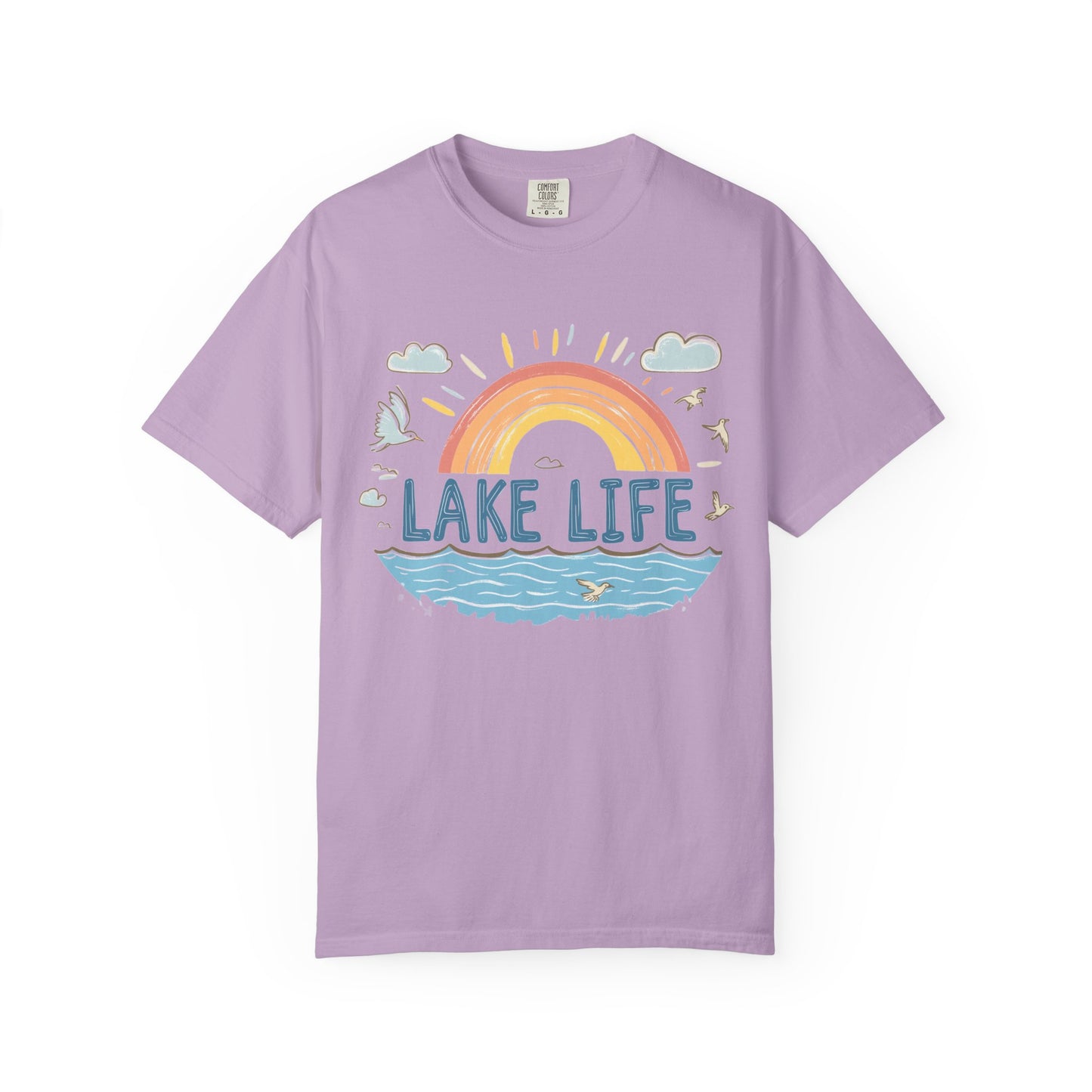 Lake Life Unisex Garment-Dyed T-Shirt – Perfect for Summer Adventures