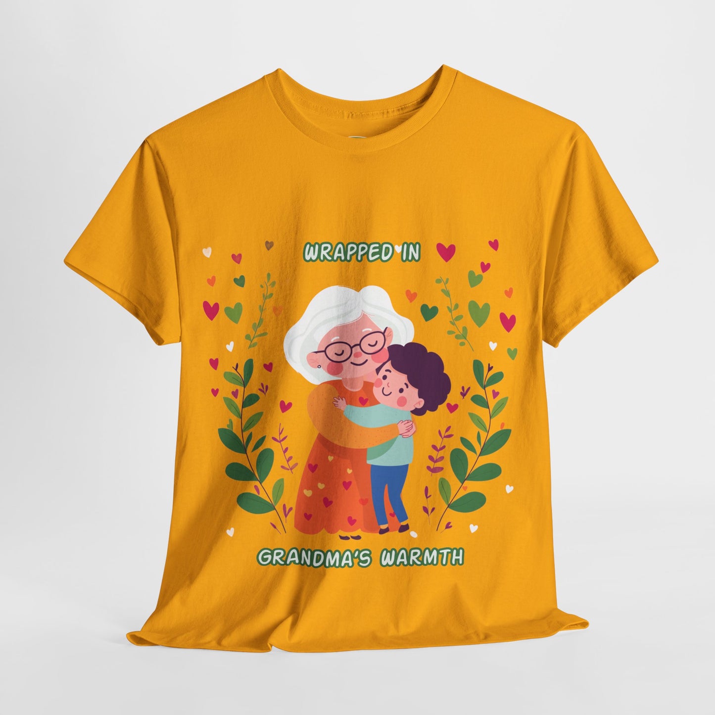 Grandma's Love Heavy Cotton Tee - Heartfelt Family Connection T-Shirt