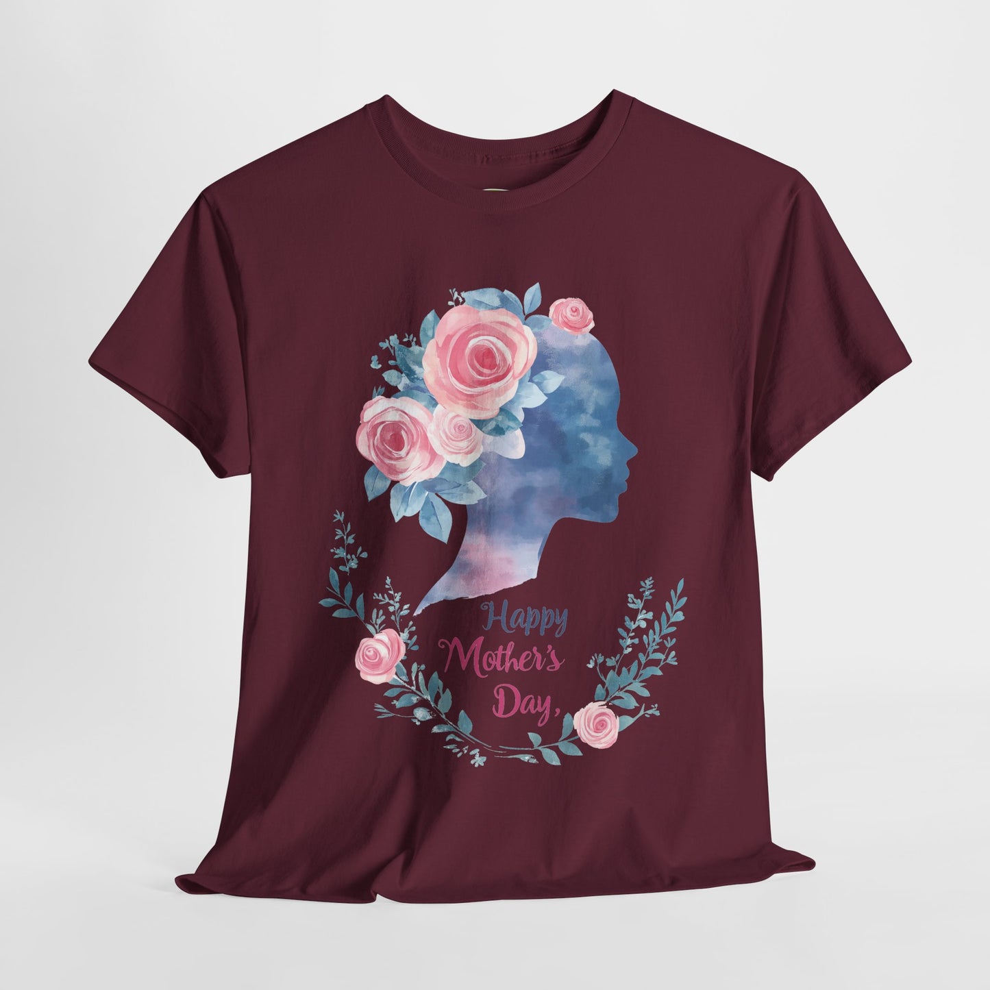 Floral Mother’s Day Heavy Cotton Tee - Gift for Mom