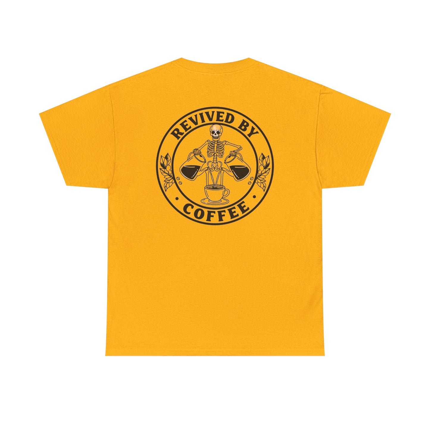 Revived by Coffee Unisex Heavy Cotton Tee - Perfect for Coffee Lovers