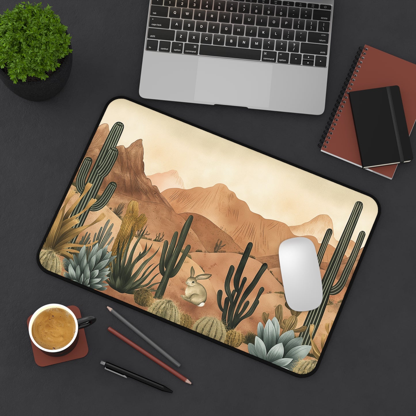 Desert Landscape Mousepad 12” × 18”
