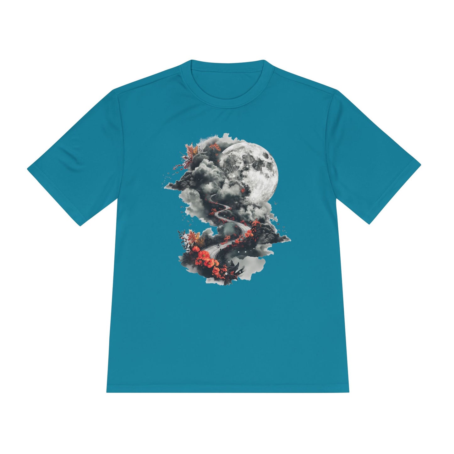 Unisex Wicking Tee Shirts - Beautiful Road Going up to Space T-shirt