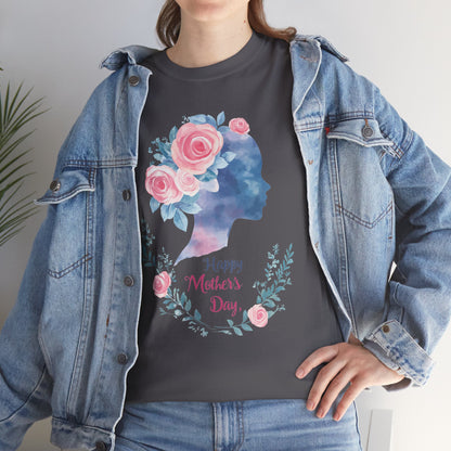 Floral Mother’s Day Heavy Cotton Tee - Gift for Mom