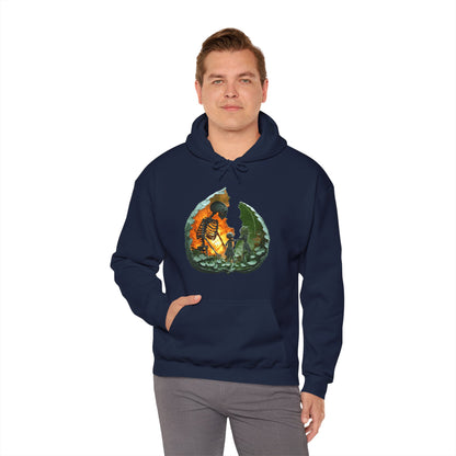 Unisex Heavy Blend™ Hooded Sweatshirt - Skeleton Design Hoodie