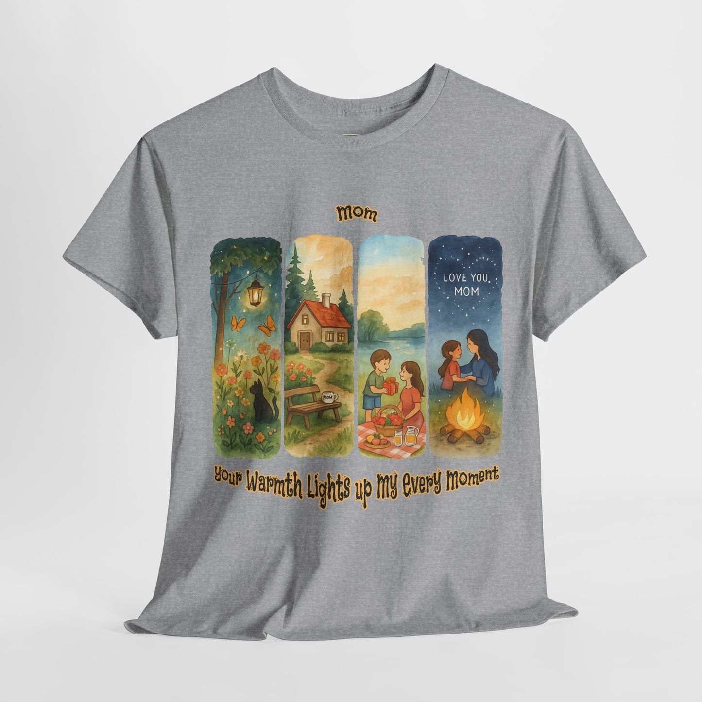 Mom Love Unisex Cotton Tee - Nostalgic & Heartwarming Gift for Mother's Day - Birthday Gift