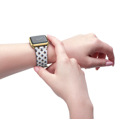 Blue Floral Watch Band
