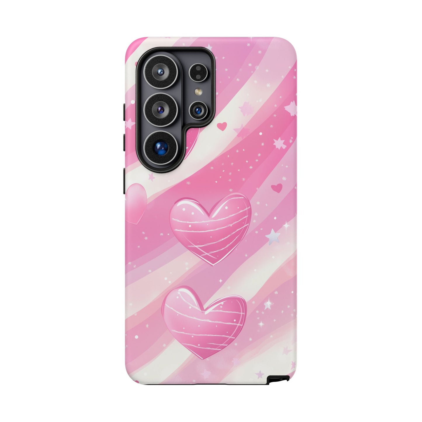 Pink Hearts Phone Case - iPhone, Samsung, and Google case