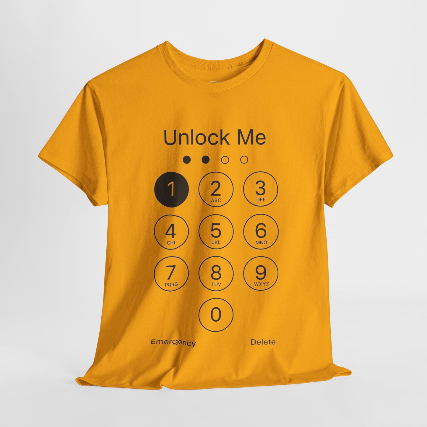 Unlock Me Graphic Tee, Funny T-Shirt for Tech Lovers, Casual Wear, Gift for Birthdays, Tech-themed Apparel, Unisex Heavy Cotton Tee