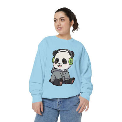 Cute Panda Graphic Sweatshirt - Cozy Unisex Wear for Animal Lovers