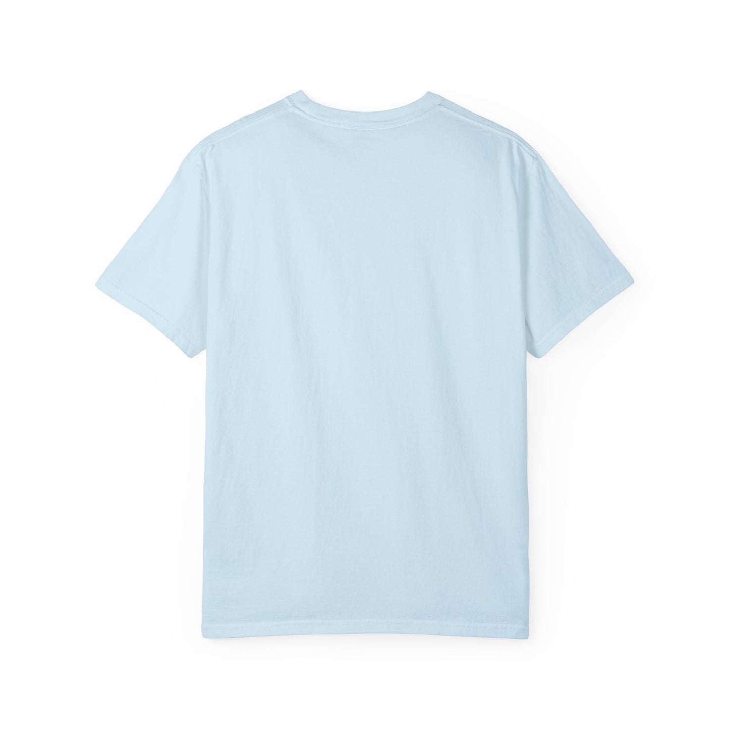 Unisex Garment-Dyed T-shirt - Journey of Heart - Train Tracks Coming out from Heart