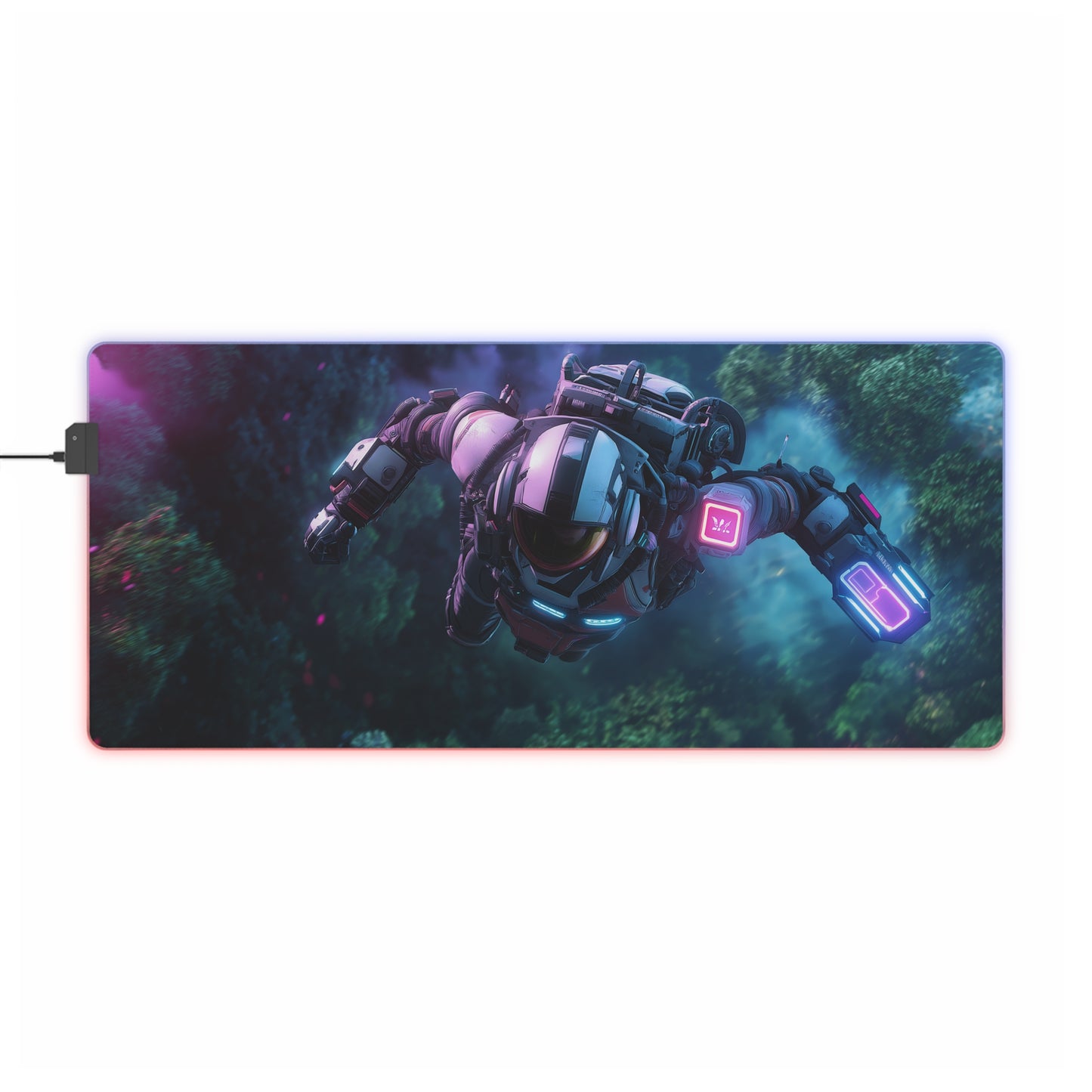 Astronaut LED Gaming Mouse Pad