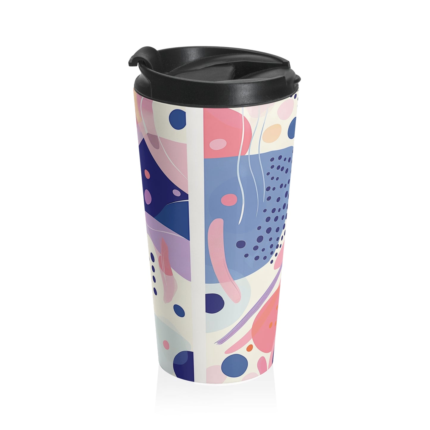 Stainless Steel Geometric Travel Mug - 15oz Coffee Thermos