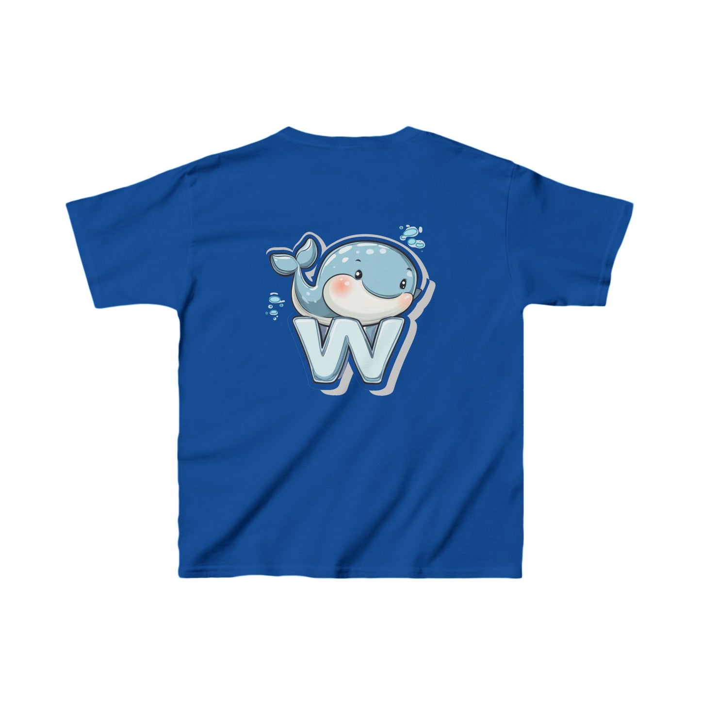 Youth Heavy Cotton™ Tee - Unisex Cute Cartoon Whale Design T-Shirt