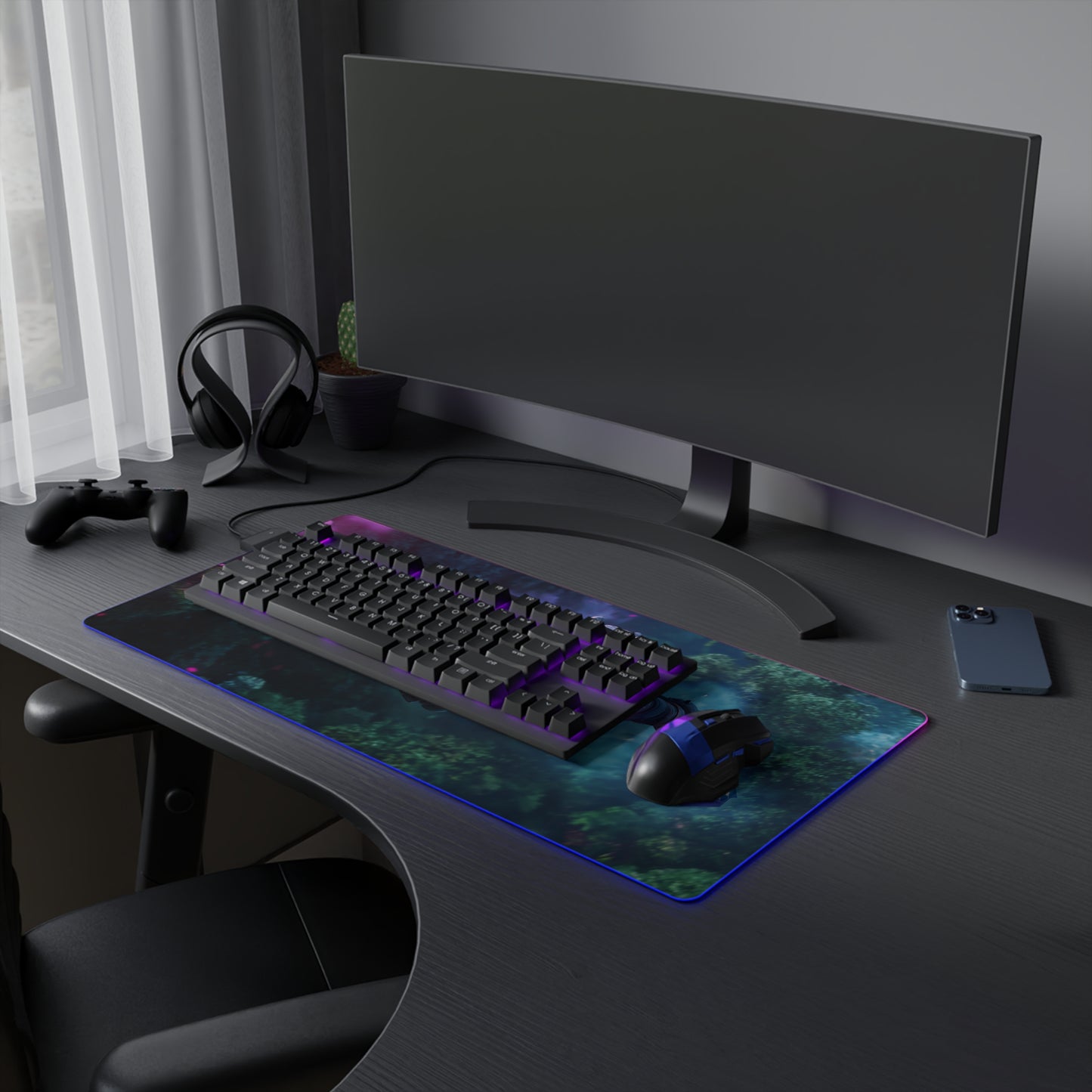Astronaut LED Gaming Mouse Pad