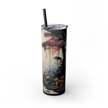 Skinny Tumbler with Straw, 20oz - Forest Insulated Tumbler