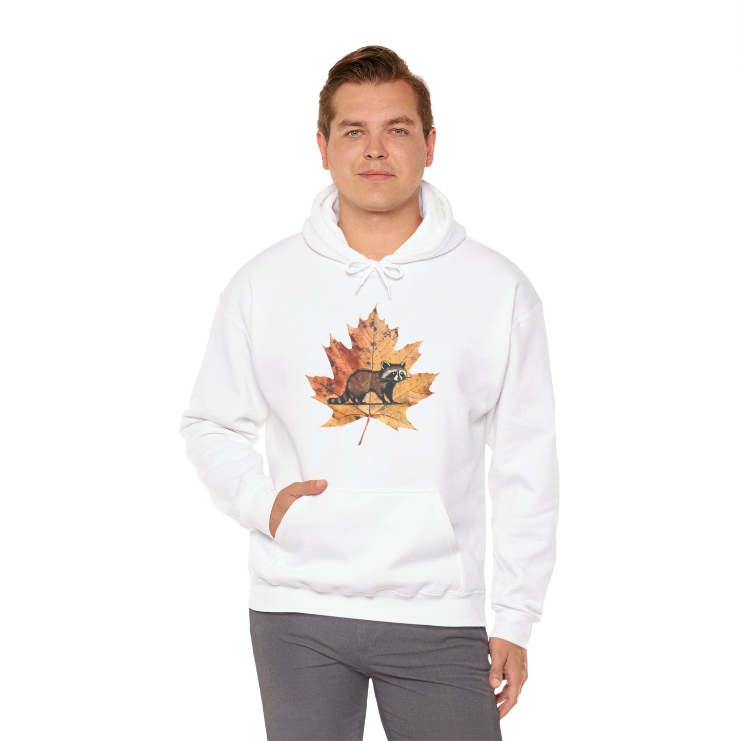 Raccoon Design Hoodie - Unisex Heavy Blend™ Hooded Sweatshirt