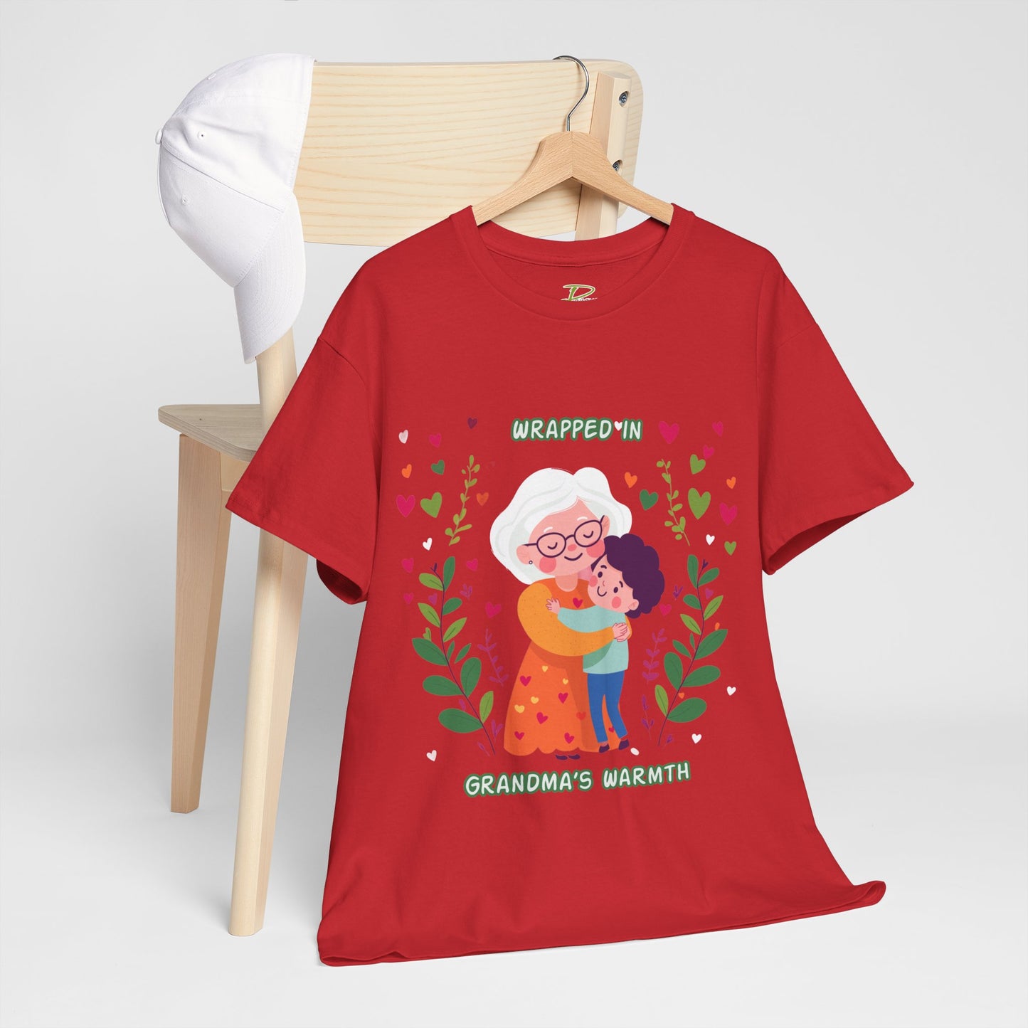 Grandma's Love Heavy Cotton Tee - Heartfelt Family Connection T-Shirt